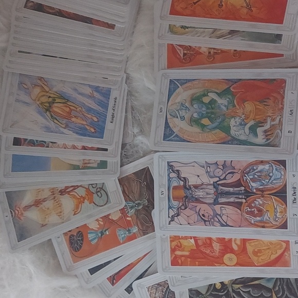 Thoth Tarot Deck Divination Tool Intuitive Metaphysical Egyptian Healing - Picture 3 of 4